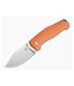 Fox Knives TUR Vox Design Orange G10 Satin N690Co Liner Lock Folder 523OR - BO-01FX834 1