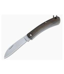 Fox Knives Nauta Stonewashed 420C Ziricote Wood Slip Joint Knife 01FX883 - BO-01FX883 1