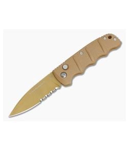 Boker Kalashnikov Auto Desert Tan D2 Part Serrated - BO-01KALS103 1