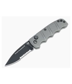 Boker Mini Kalashnikov 73 Automatic Part Serrated Black AUS-8 Gray Folding Knife 01KALS73BN - BO-01KALS73BN 1