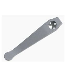 Lynch Northwest Titanium Deep Carry Pocket Clip Spyderco Long Bead Blast - LNW-021 1