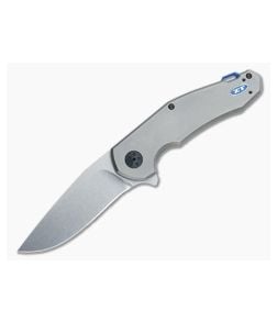 Zero Tolerance 0220 Flipper with Custom Blue G10 Backspacer - ZT-0220-001 1