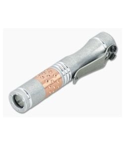 Dawson Machine Craft Hoku Clicky Flashlight Tumbled Aluminum with Copper Dimple Engine (4500K) - DMC-023 1