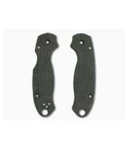 Putman Blade Scales Spyderco Para 3 Smooth Green Canvas Micarta Scales - PBS-023 1