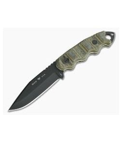 Buck 245 Matt Would Go Black Cerakote 5160 Micarta Fixed Blade 0245MCSMWG2 - BU-0245MCSMWG2 1