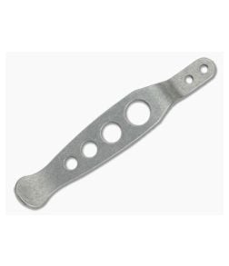 Hinderer Holey Pocket Clip Titanium Tumbled - HK-0275 1