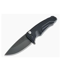 Medford Smooth Criminal Black Aluminum Black PVD S35VN Button Lock Flipper - MKT-027 1