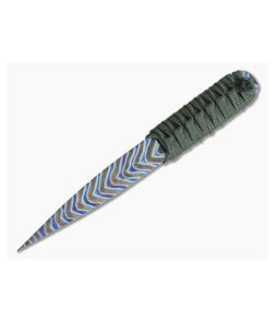 M Strider Knives Flamed Titanium Nail 5.50" Cord Wrapped Fixed Blade #1 - MSK-027 1