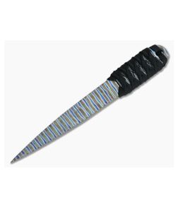 M Strider Knives Flamed Titanium Nail 4.94" Cord Wrapped Fixed Blade - MSK-028 1