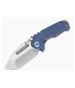 Medford Micro Praetorian T Tanto Tumbled S35VN Blue Anodized Titanium Frame Lock Folder - MKT-028 1