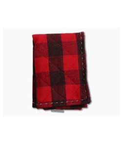 SwankHanks Red Quilted Plaid Flannel and Microsuede Hank - SH-029 1