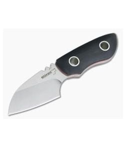 Boker Plus PryMini Pro Vox Stonewashed D2 Black G10 Fixed Blade Neck Knife 02BO017 - BO-02BO017 1