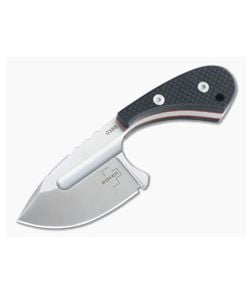 Boker Plus Sigyn Satin D2 Black G10 Fixed Blade Neck Knife 02BO037 - BO-02BO037 1