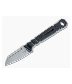 Boker Plus Ylvi Stonewashed D2 Black G10 Fixed Blade EDC Neck Knife 02BO038 - BO-02BO038 1