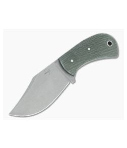Boker Plus Mad Man Souville Dark Stonewashed D2 Green Micarta Compact Fixed Blade 02BO052 - BO-02BO052 1