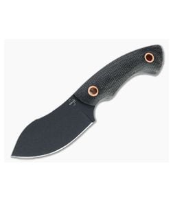 Boker Plus Vox Nessmi Black D2 Black Canvas Micarta Fixed Blade 02BO066 - BO-02BO066 1