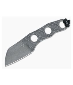 Boker Plus Kazhan Sheepsfoot Dark Stonewashed D2 Fixed Blade Neck Knife 02BO069 - BO-02BO069 1