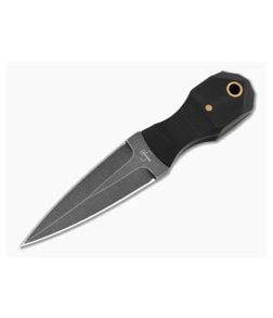 Boker Plus Pocket Rocket Dagger Black G10 D2 Black Stonewash Fixed Blade Knife (2.76" Blade) 02BP0002 - BO-02BP0002 1