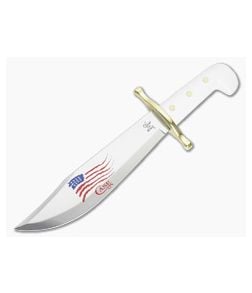 Case Presentation Hunter Bowie White Delrin Handle Brass Guard 03055 - CA-03055 1