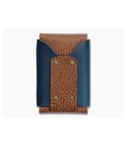 Willow Craft Slim Wask Wallet Whiskey Dollaro and Ocean Blue - WCG-030 1