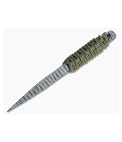 M Strider Knives Flamed Titanium Nail 5.50" Cord Wrapped Fixed Blade #2 - MSK-030 1