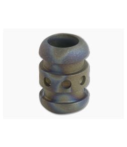 Ti Survival Titanium Lanyard Bead Droid Sandblasted Random Flame Anodized - TS-031 1
