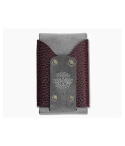 Willow Craft Slim Wask Wallet Charcoal and Bordeaux Dollaro - WCG-032 1
