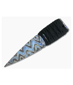 M Strider Knives Flamed Titanium Wide Nail 4.75" Cord Wrapped Fixed Blade - MSK-032 1
