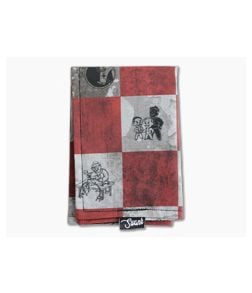 SwankHanks Fallout Red and White Check Cotton and Microsuede Hank - SH-033 1