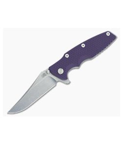 Hinderer Knives Eklipse Gen 2 Flipper Purple G10 Bowie - HK-0344 1