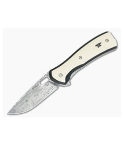 Buck 346 Ivory Vantage Legacy Limited Damasteel Flipper 0346IVSLE - BU-0346IVSLE 1