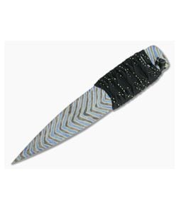 M Strider Knives Flamed Titanium Wide Nail 5.88" Cord Wrapped Fixed Blade #2 - MSK-034 1