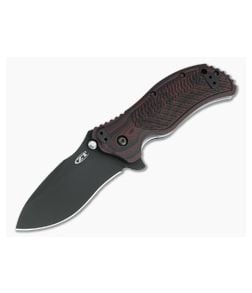 Zero Tolerance 0350 Assisted Flipper Black S30V 3D Black Cherry G10 Folder 0350C - ZT-0350C 1