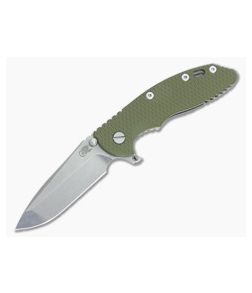 Hinderer Knives XM-18 3.5" OD Green Fatty Spanto Stonewash - HK-0357 1