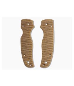 Putman Blade Scales Spyderco Shaman Natural Canvas Micarta Scales - PBS-035 1