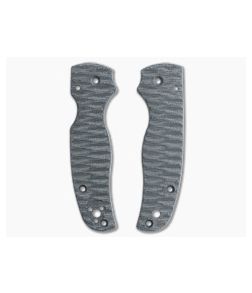 Putman Blade Scales Spyderco Shaman Black Canvas Micarta Scales - PBS-036 1