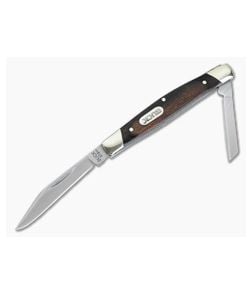 Buck Deuce Woodgrain Two Blade Traditional Slipjoint 0375BRS - BU-0375BRS 1