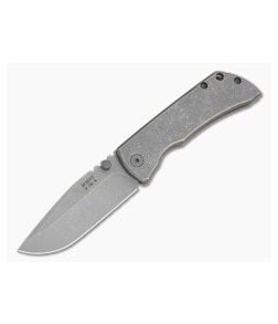 McNees Knives PM MAC-2 3" Stonewash Atomic Drop Point - MNK-037 1