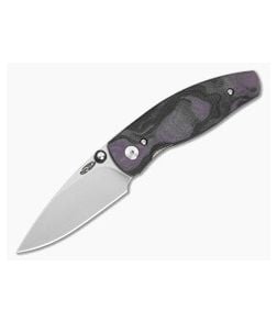 TRM Neutron 2 Concord Grape Burl G10 3D MagnaCut Liner Lock Knife (3.00" Blade) - TRM-037 1