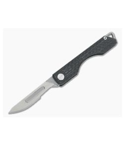 Maratac Carbon Fiber Folding Craft Scalpel Knife + Spare Blades - MAR-037 1