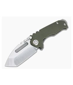 Medford Micro Praetorian G Tanto Tumbled S35VN OD Green G10 Titanium Frame Lock Folder - MKT-038 1