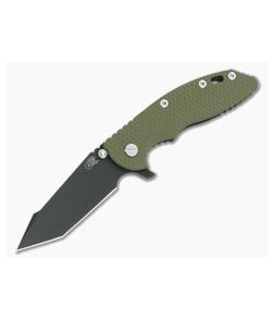 Hinderer Knives XM-18 3.5" OD Green Fatty Harpoon Tanto Black DLC - HK-0393 1