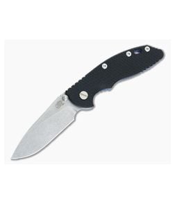 Hinderer Knives XM-18 3.5" Black Slicer NoN Flipper Battle Blue Frame - HK-0399 1