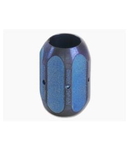 Ti Survival Titanium Lanyard Bead Hex Blue Purple Anodized - TS-039 1