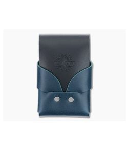 Willow Craft Goods Slim Swaddle Leather Wallet Ocean Blue And Black Colorway WCG-03 - WCG-03 1