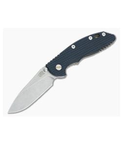 Hinderer Knives XM-18 3.5" Black-Blue Slicer NoN Flipper Battle Bronze Frame - HK-0408 1
