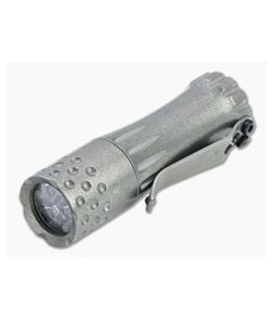 Laulima Metal Craft Malihini Tumbled Titanium 4000K Neutral White LED Flashlight - LMC-040 1