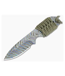 M Strider Knives Short Flamed Titanium 5.88" Spear Fixed Blade - MSK-040 1