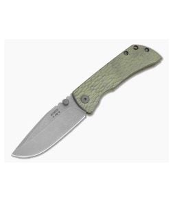 McNees Knives PM MAC-2 3" Green/Bronze Atomic Jig Drop Point - MNK-041 1