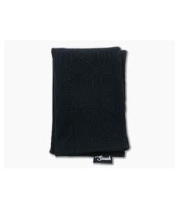 SwankHanks Striped Keyboard Character Embossed Polyester and Black Microsuede Hank - SH-041 1
